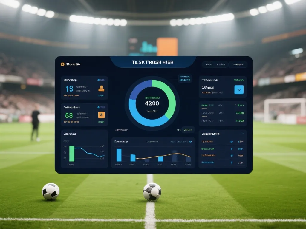 体育数据仪表盘示意图